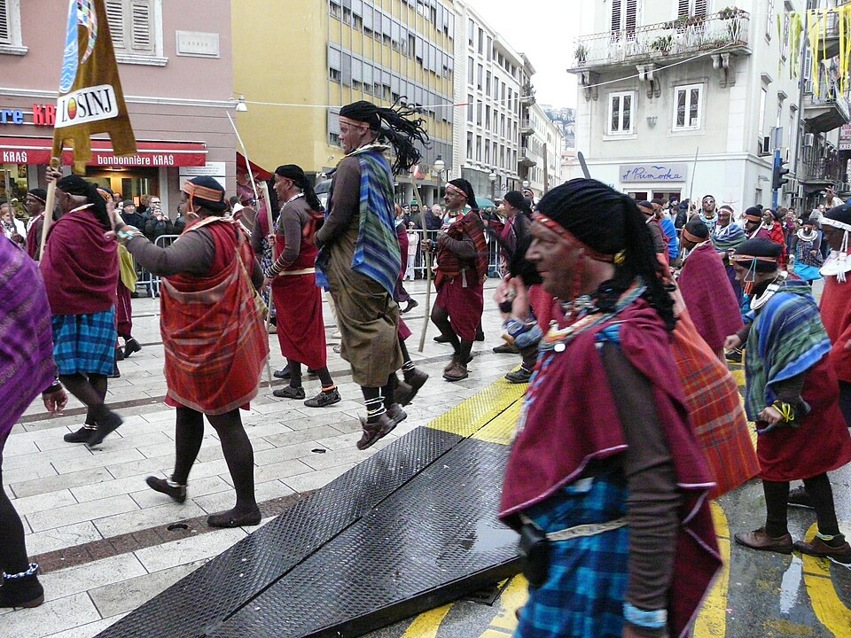 Maasai group on the Rijeka karneval in 2008 year Photo 3