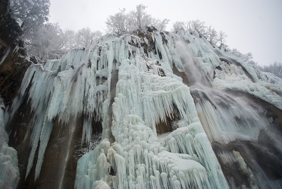 Plitvice zima zamrznute led (1)