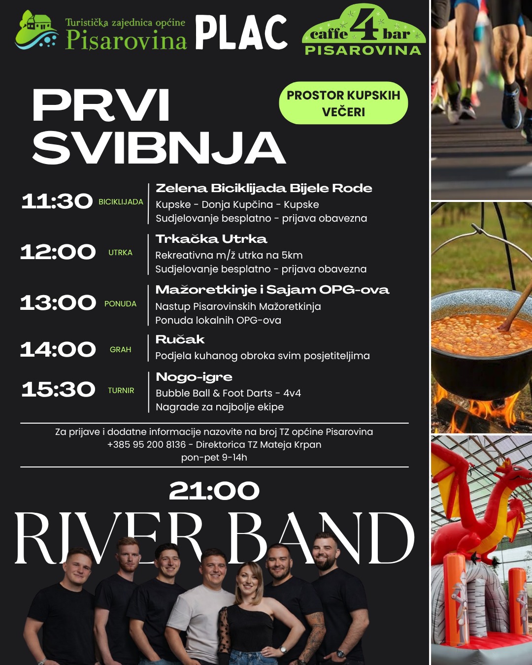 Prvi maj u Pisarovini uz biciklijadu, utrku, besplatan ručak, igre i koncert