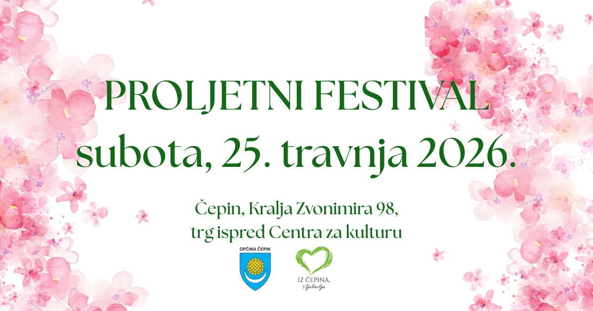 Proljetni festival Čepin 2026 cvijeće i izlagači