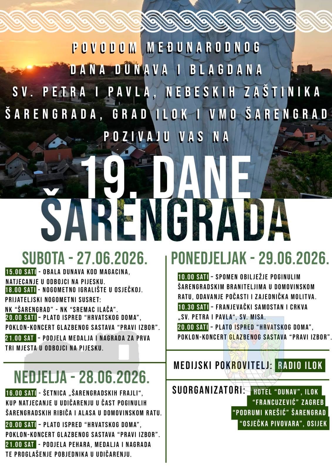 Posjetitelji na manifestaciji Dani Šarengrada 2026