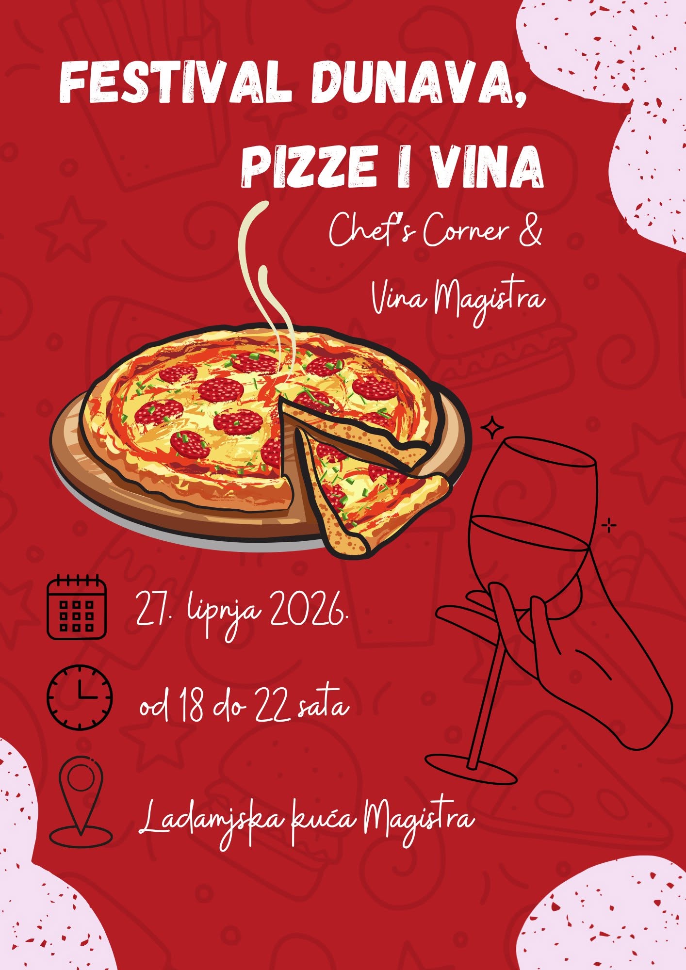Festival Dunava, pizze i vina u Erdutu