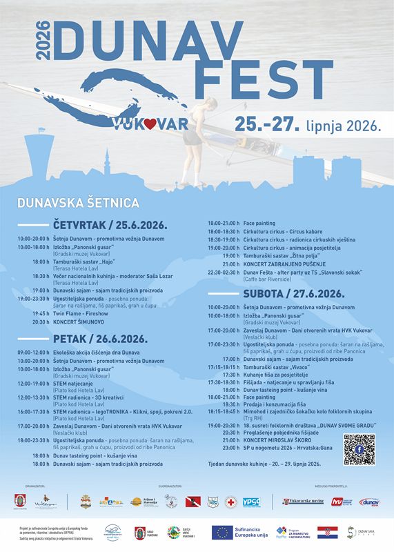 Dunav Fest 2026 okuplja posjetitelje uz Dunav u Vukovaru