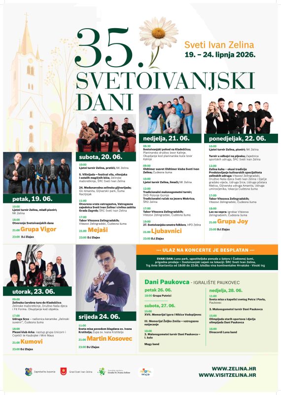 Program Svetoivanjskih dana Program Svetoivanjskih dana