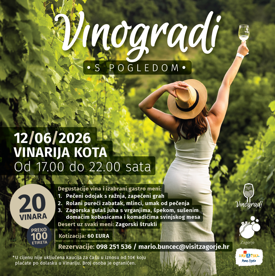 Vinogradi s pogledom 2026 u Vina Kota