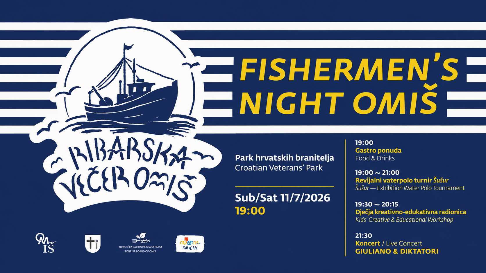 Ribarska festa Omis plakat
