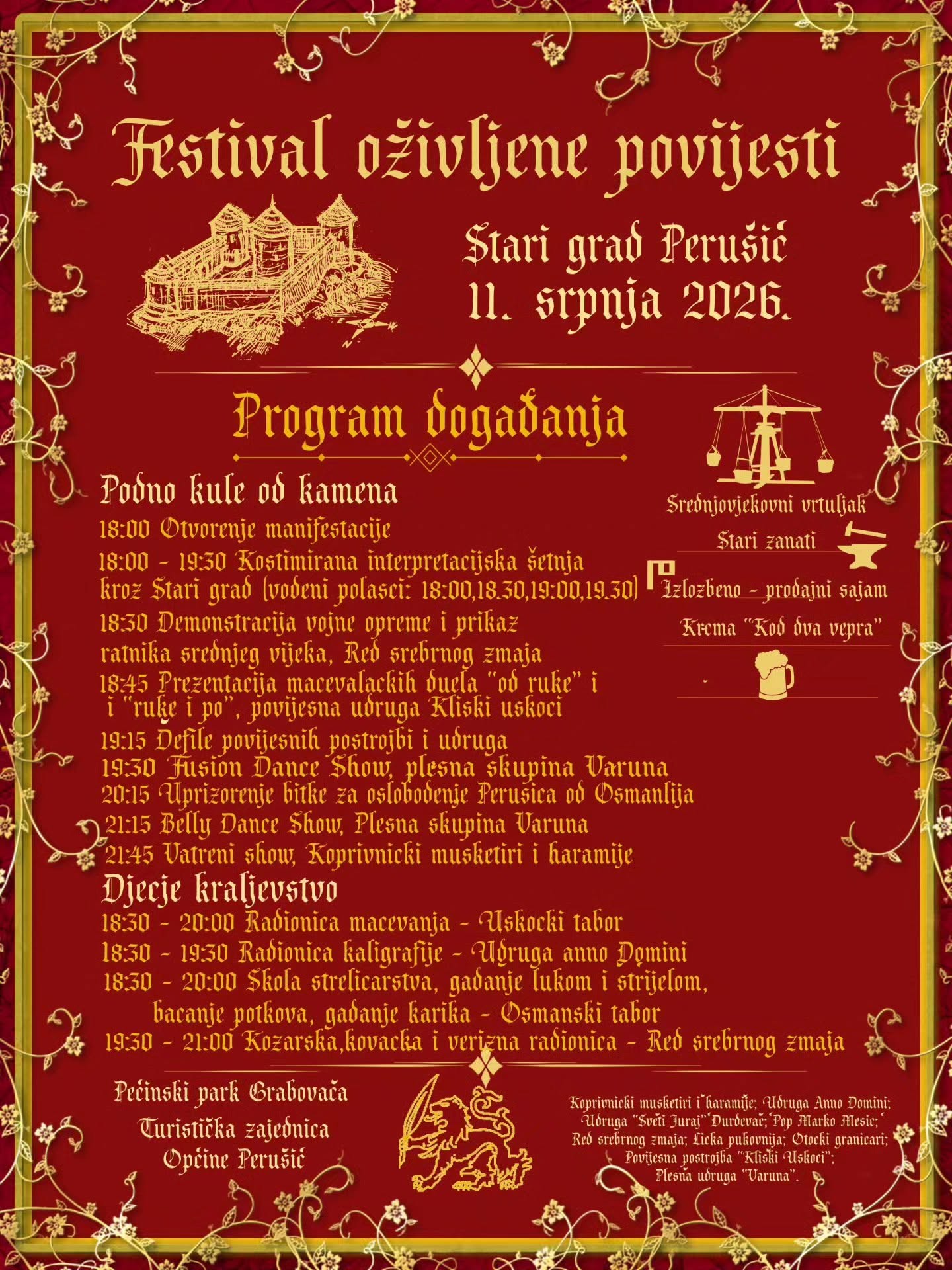 festival ozivljene povijesti Perusic