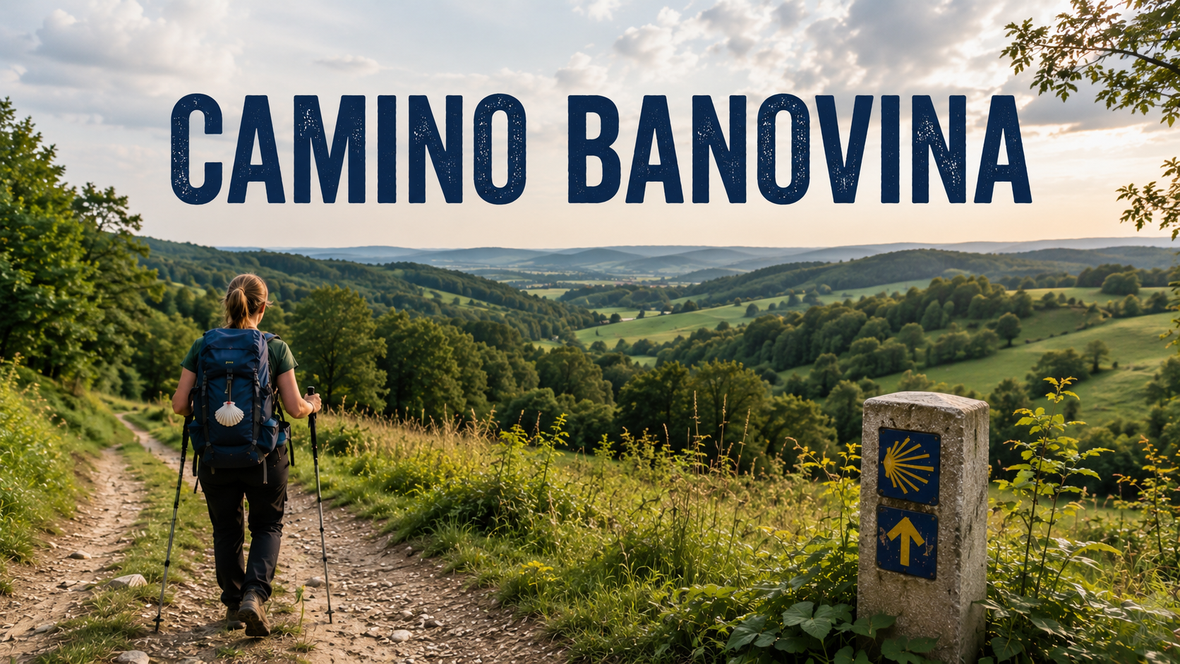 Hodočasnik na Camino Banovina ruti kroz prirodu Banovine